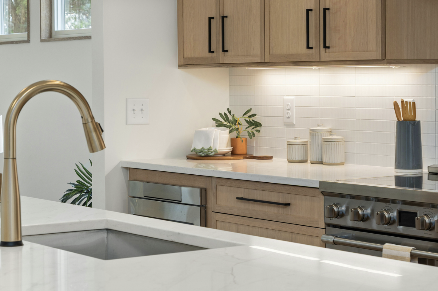 A recently completed AR Constructions kitchen